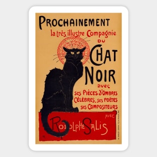 Compagnie du Chat Noir (Black Cat) 1896 Paris Sticker